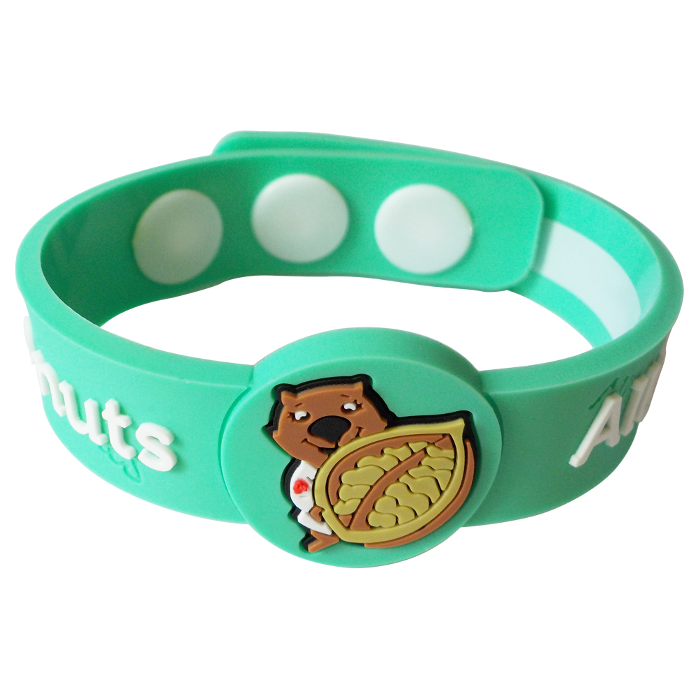 Fashionable Green PVC Wrist Band