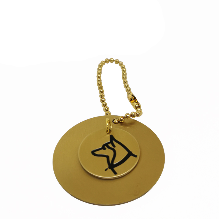 Lovely Brass Metal Dog Charm Pet ID tag