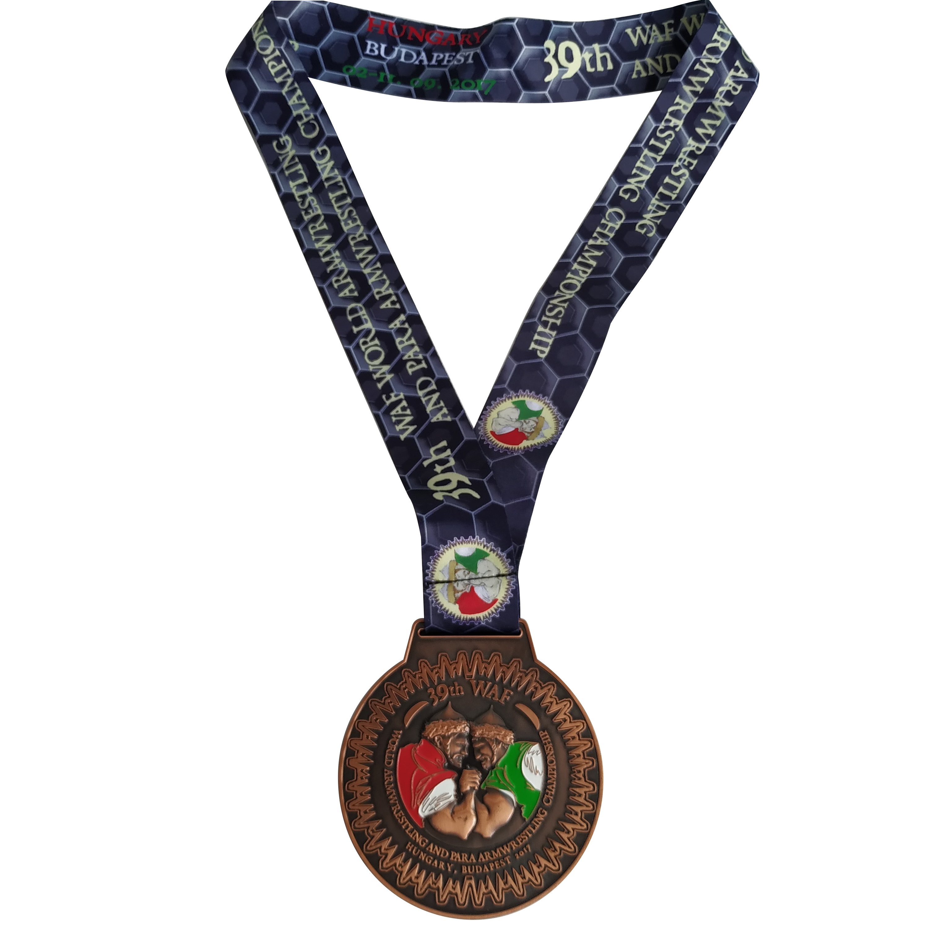 3D The 39th WAF Arm Wrestling Games Sports Events Competition Medal