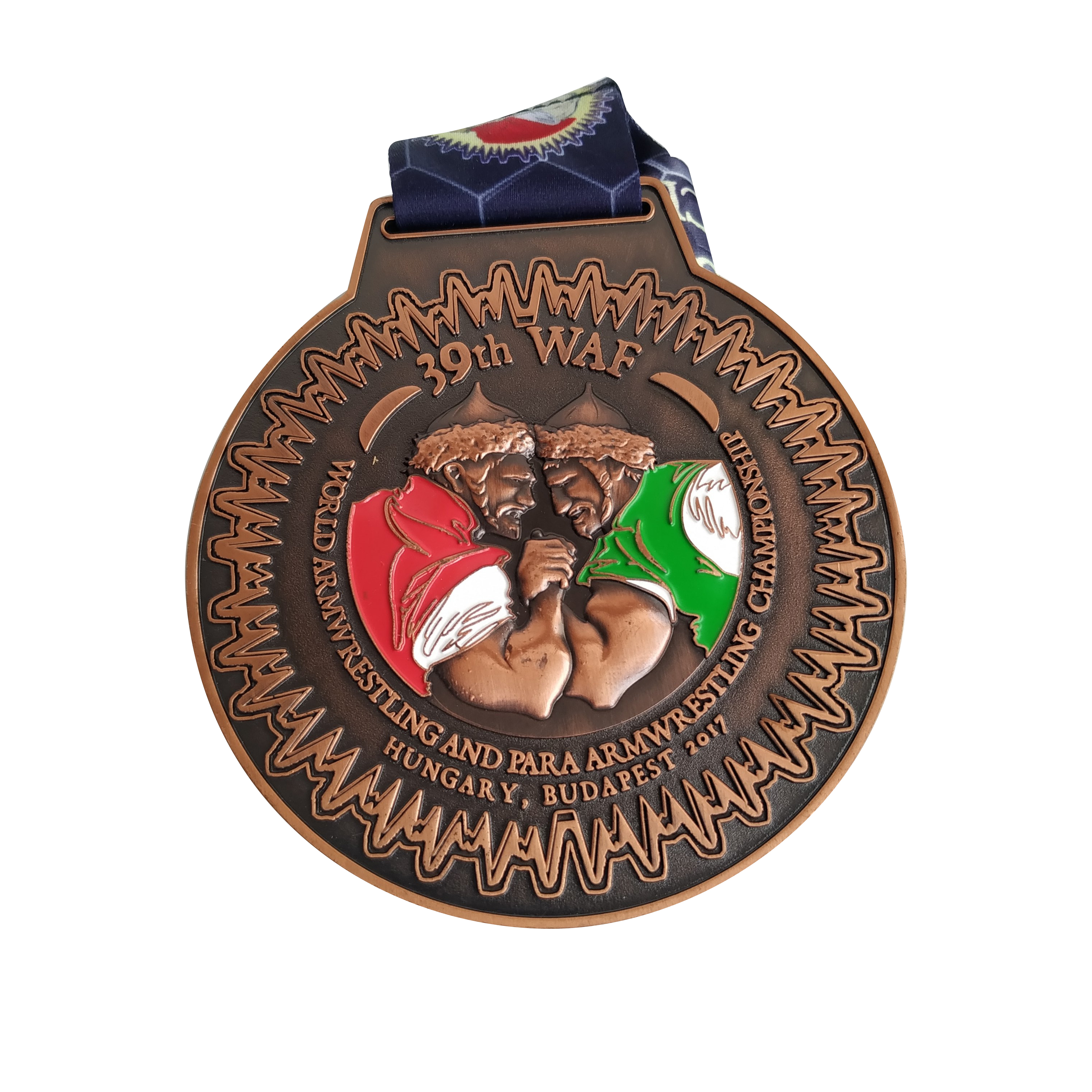 3D The 39th WAF Arm Wrestling Games Sports Events Competition Medal