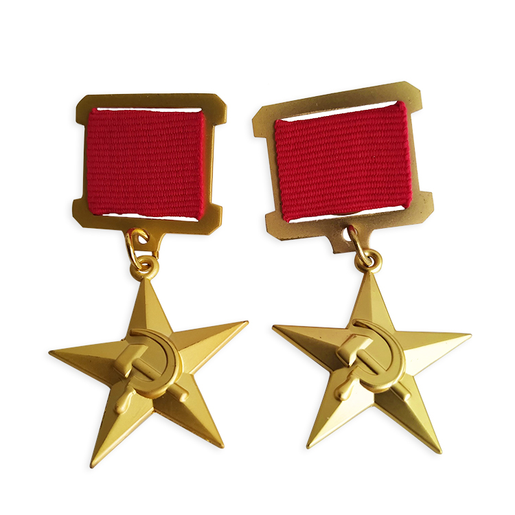 3D Gold Star Hero Medal Of Socialist Labour Of Russia