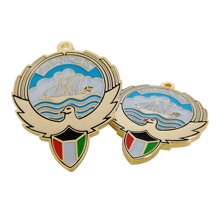 Kuwait Keychain Necklace Kuwait National Emblem Pendant