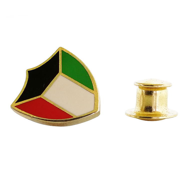  Kuwait Shield Design Flag Enamel Badge