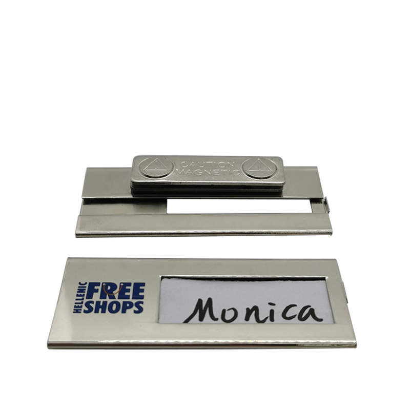 Hellenic Duty Free Shop Printed Logo Insertable Card Name Plate   