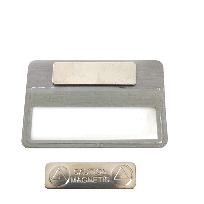 Offset Printed Credo Bank Logo Aluminum Name Badge