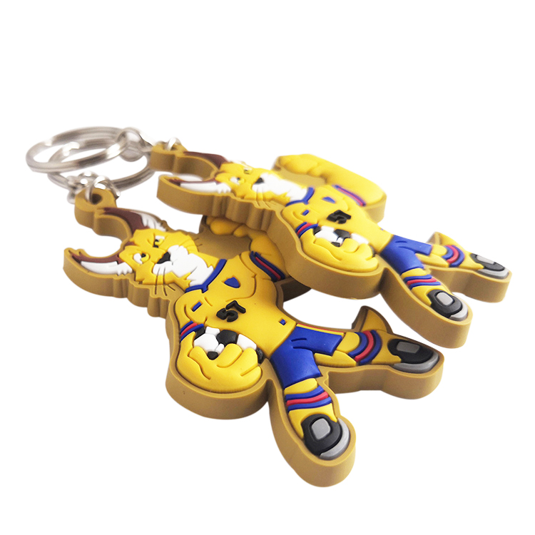 Cartoon Lion Football Sports Commemorative Keychain