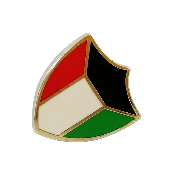  Kuwait Shield Design Flag Enamel Badge