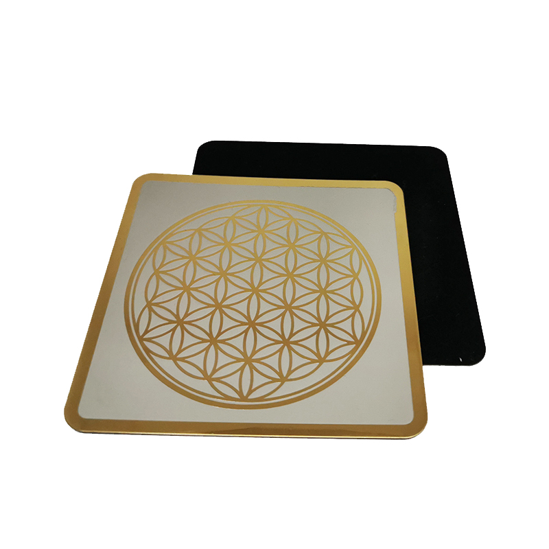 The Flower of Life Metal Anti-slip Tea Coasters