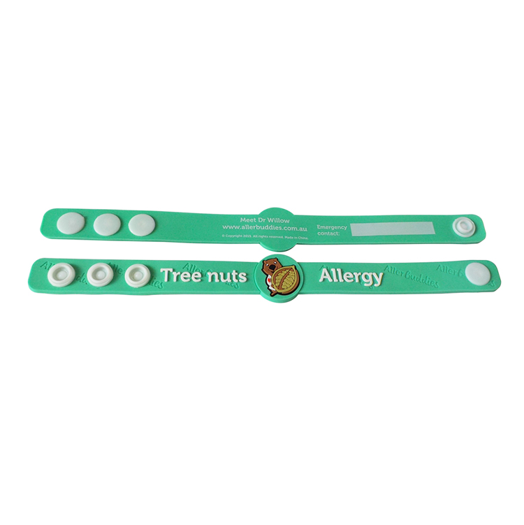 Fashionable Green PVC Wrist Band