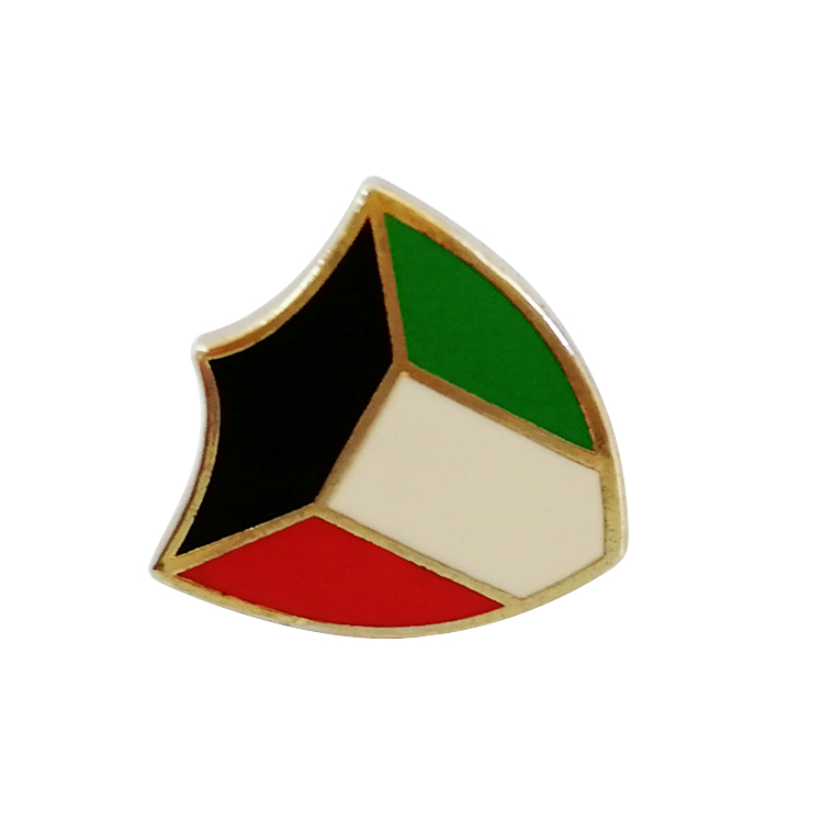  Kuwait Shield Design Flag Enamel Badge