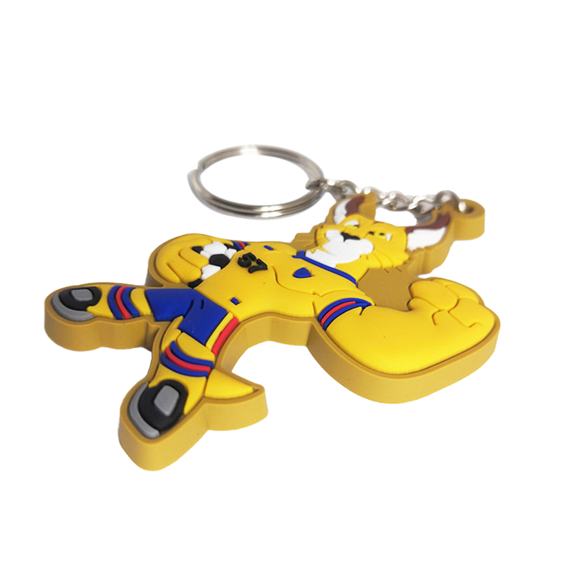 Cartoon Lion Football Sports Commemorative Keychain