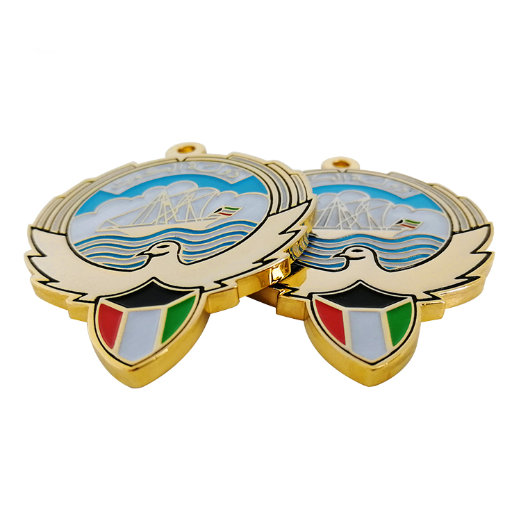 Kuwait Keychain Necklace Kuwait National Emblem Pendant