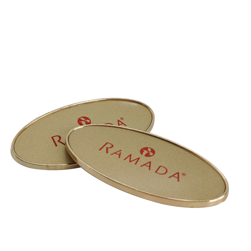 International Ramada Hotel Logo Metal Magenetic Name tag 