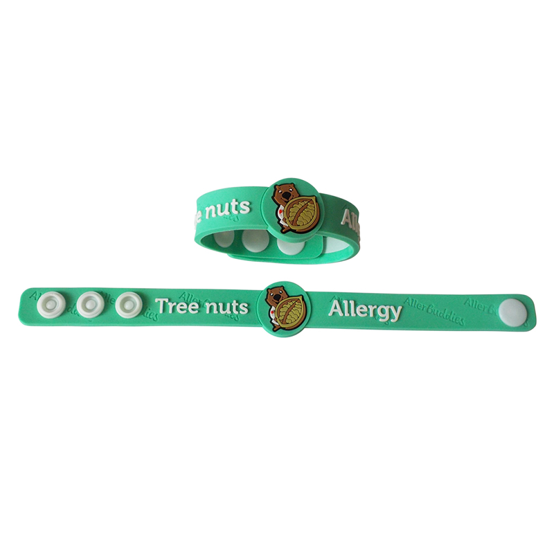 Fashionable Green PVC Wrist Band