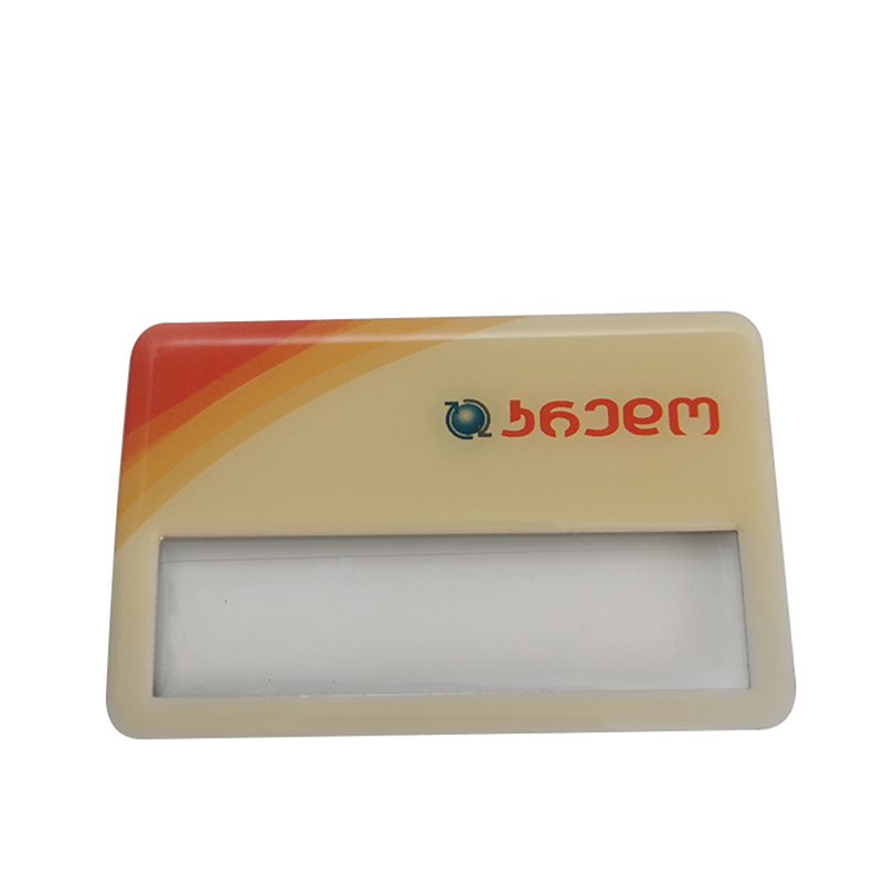 Offset Printed Credo Bank Logo Aluminum Name Badge