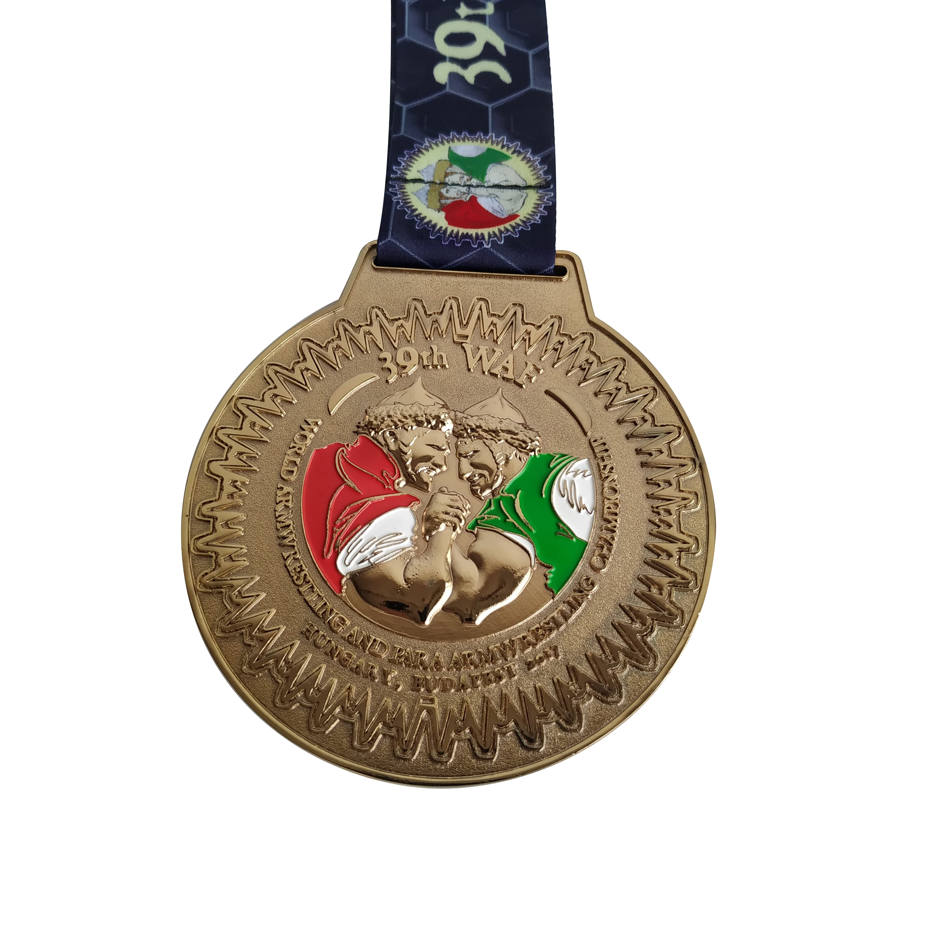 3D The 39th WAF Arm Wrestling Games Sports Events Competition Medal