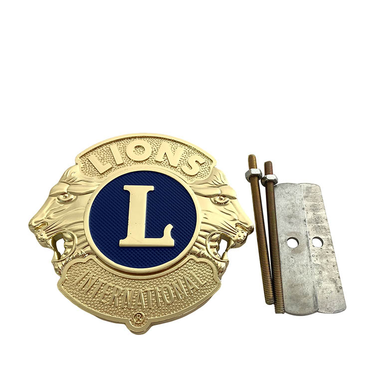 Lions Clubs International Metal Car Emblem Badge