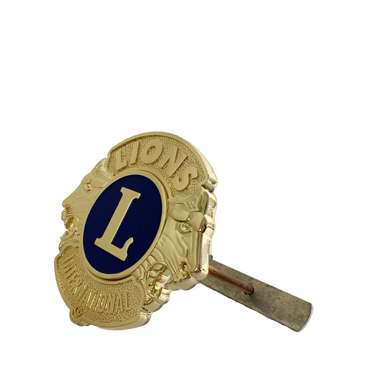 Lions Clubs International Metal Car Emblem Badge