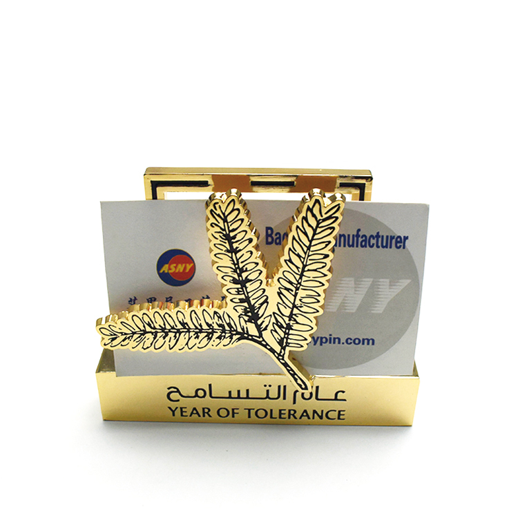 UAE 2019 Year of Tolerance Three Leaves Design Business Card Holder