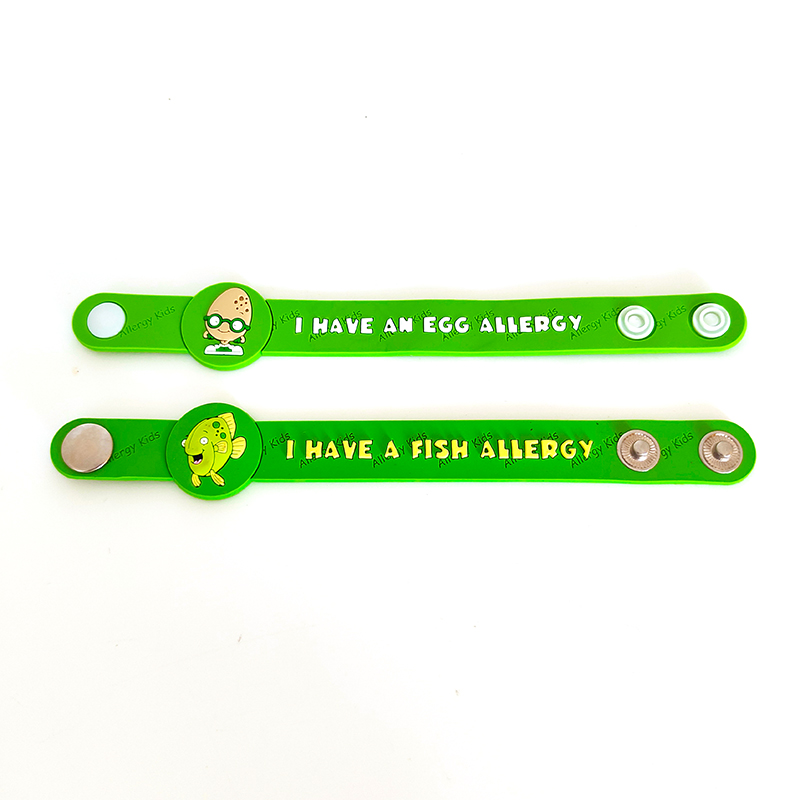 Autism Awareness Embossed Logo Buttons Silicone Kids Bracelet Wristbands