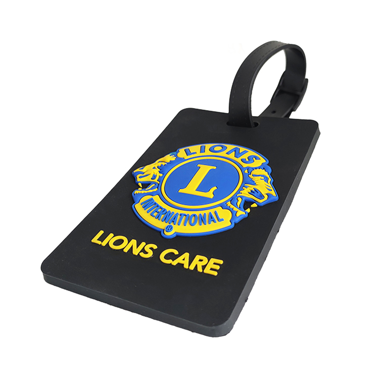 3D Embossed Lions Care PVC Luggage Tag