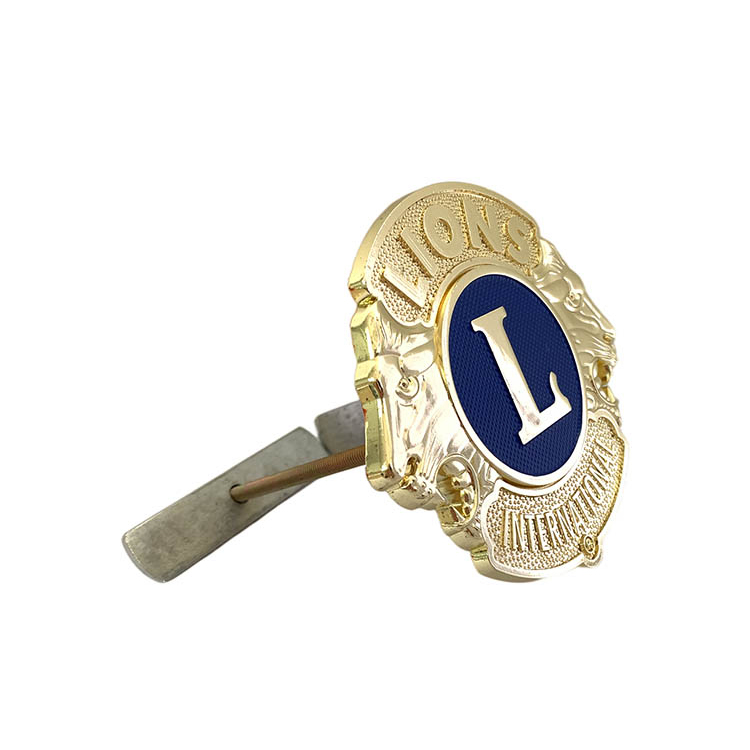 Lions Clubs International Metal Car Emblem Badge