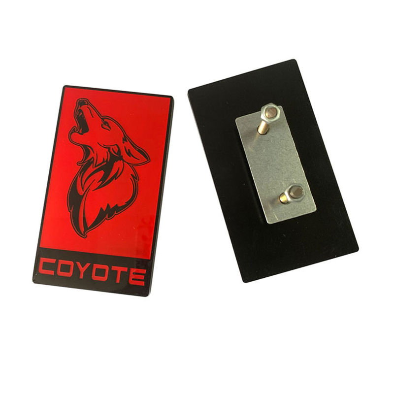 Color Optional Coyote Howler Car Fende Badge Sticker for Mustang Shelby GT350