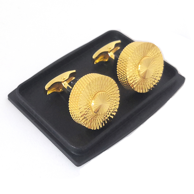 3D High Level Mens Cufflinks Tie Clip Set