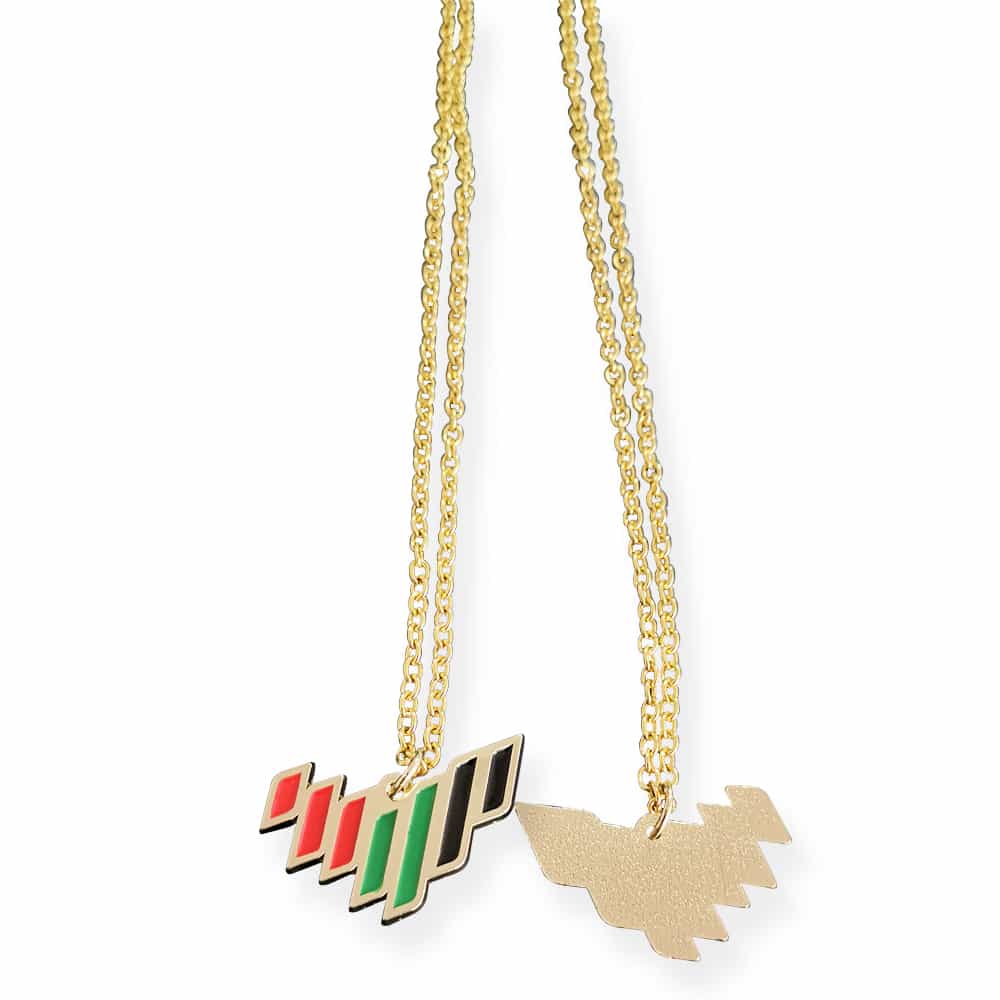 UAE National Brand Logo Necklace for Car Decoration Fashion Necklace Pendant Gifts