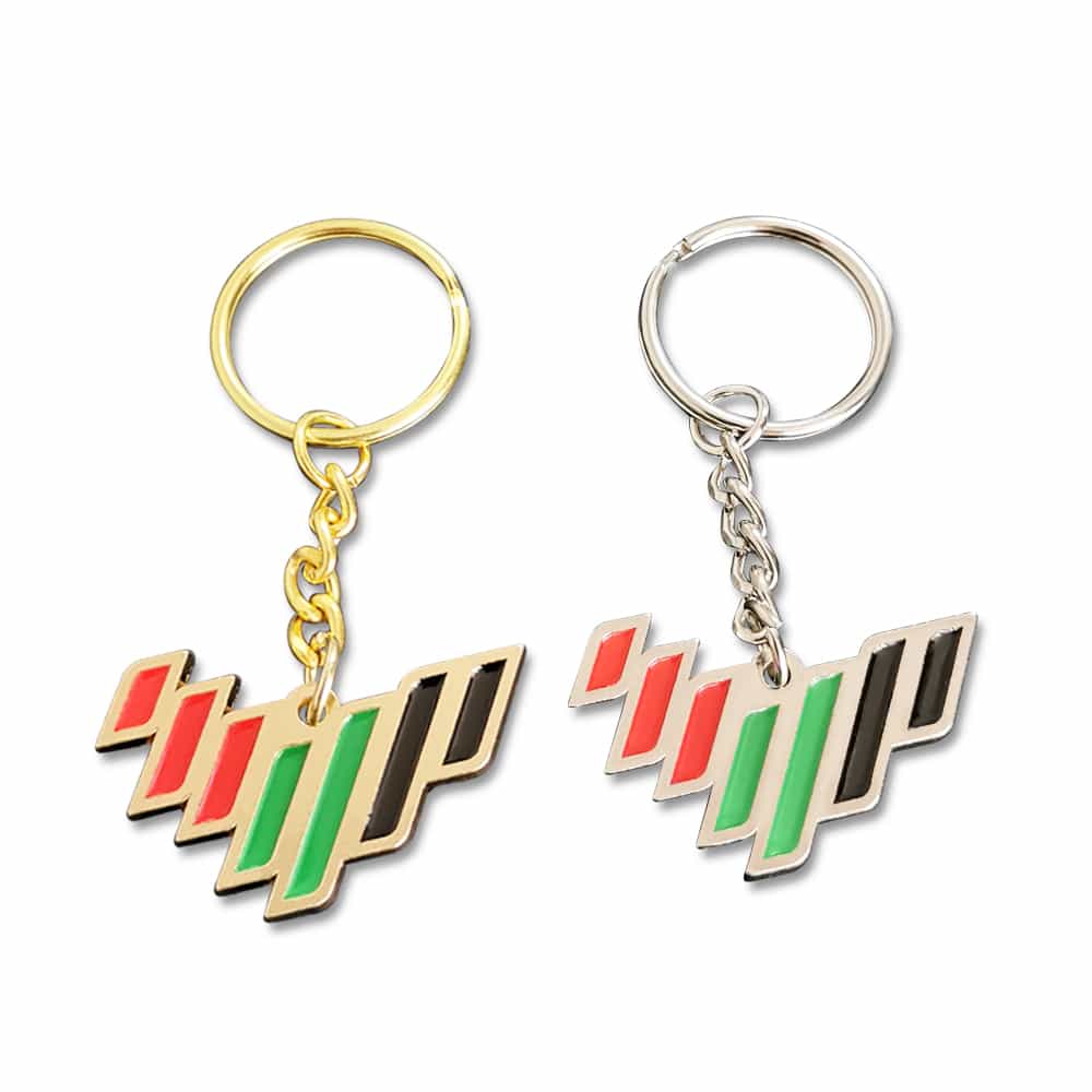 Soft Enamel UAE Nation Brand Logo Keychain Metal Keying National Day Souvenirs