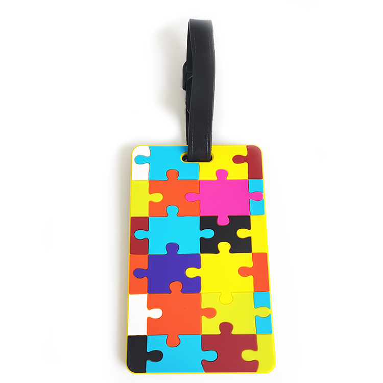 Autism Awareness Rubber PVC Luggage Tag