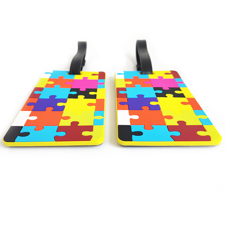 Autism Awareness Rubber PVC Luggage Tag