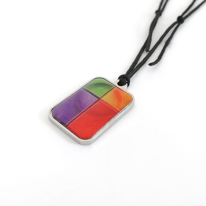 Custom Prints Logo Zinc Alloy Necklace