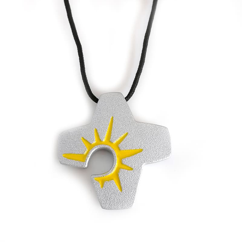 Matte Silver Men's Necklace