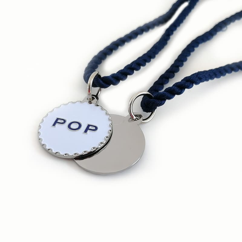 Custom Metal Enamel Hanging Necklace Pendant