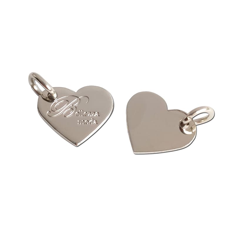 Belleza Moda Trademark Heart-Shaped Metal Jewelry Store Tag