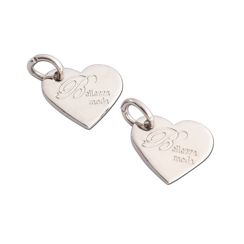 Belleza Moda Trademark Heart-Shaped Metal Jewelry Store Tag