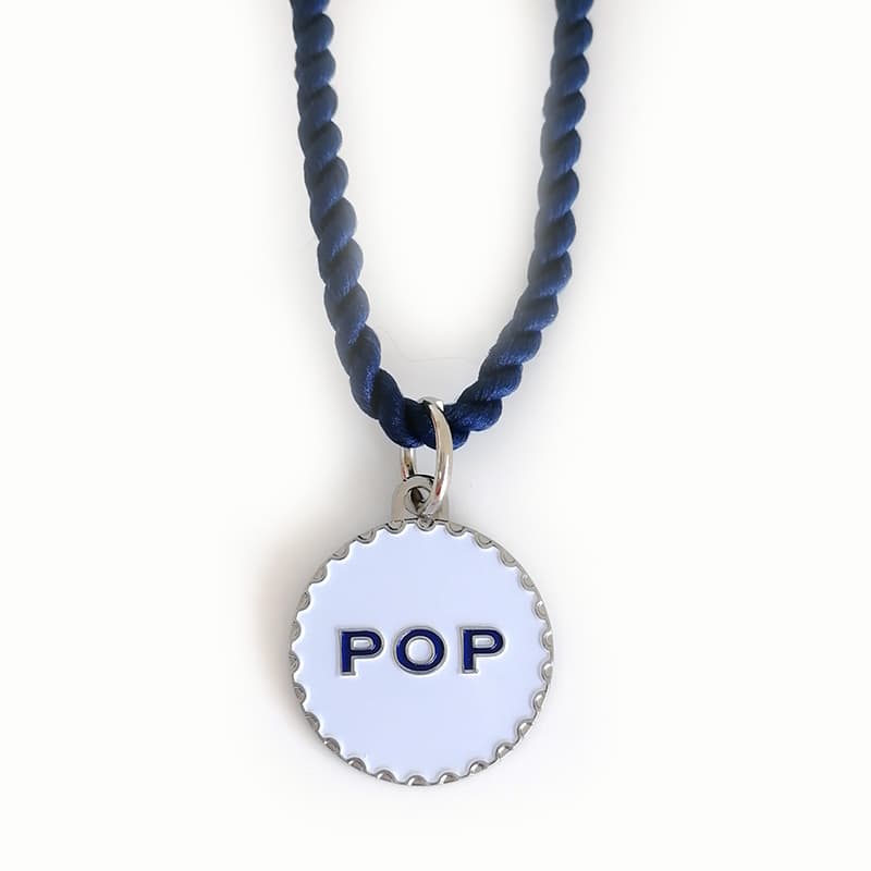 Custom Metal Enamel Hanging Necklace Pendant