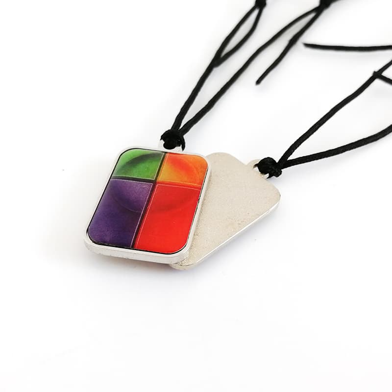 Custom Prints Logo Zinc Alloy Necklace