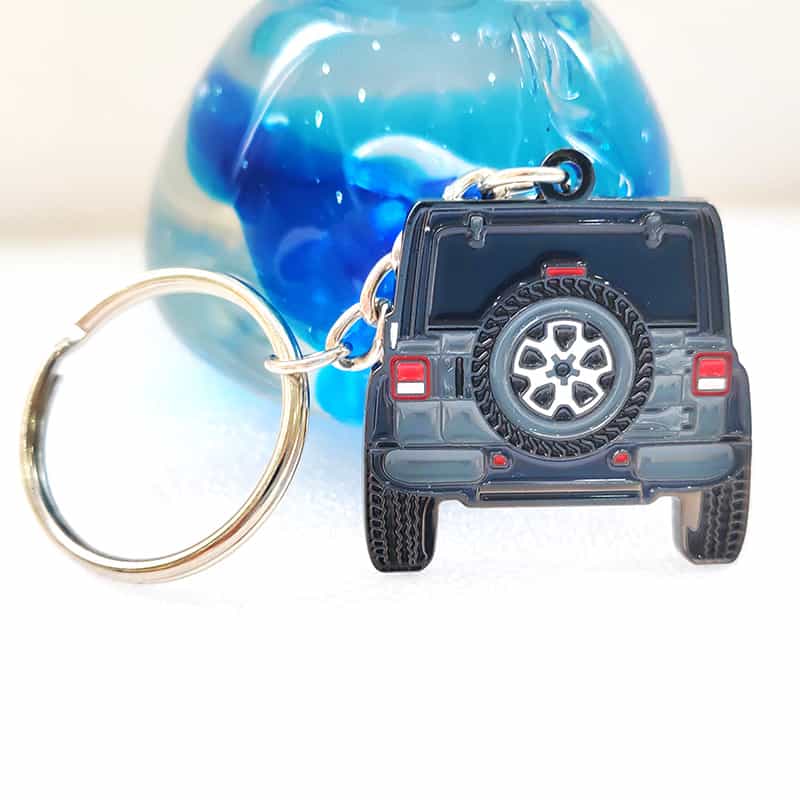 Zinc Alloy Die Cast Enamel Car Model Shape Design Metal Keychains