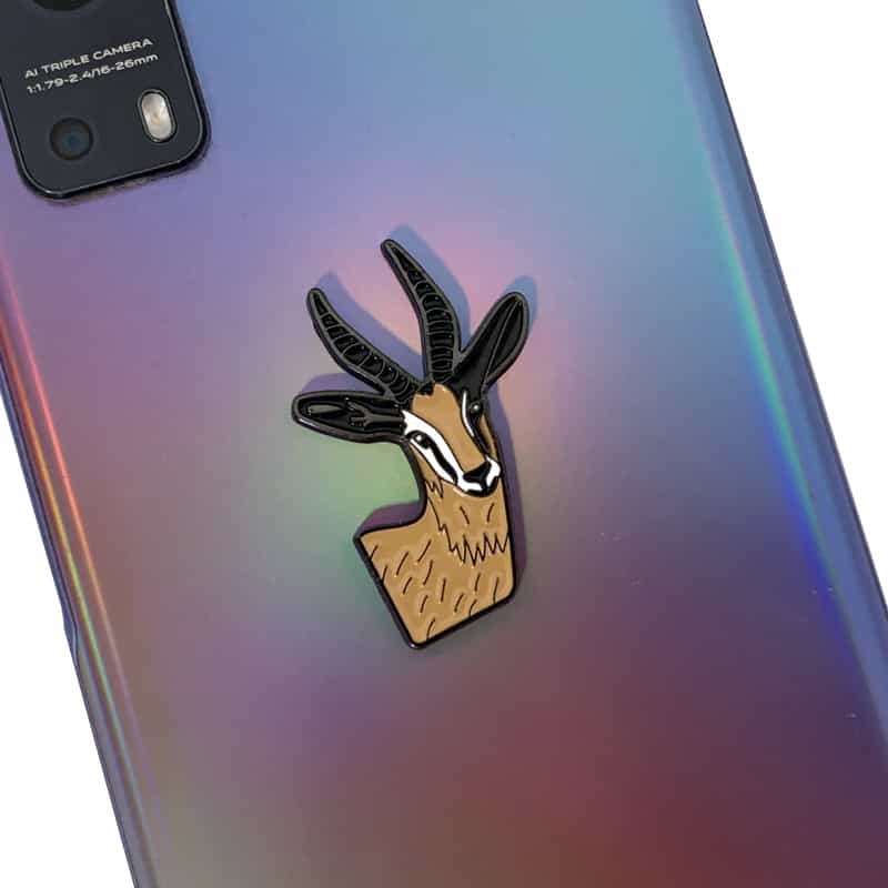 Zinc Alloy Soft Enamel Cartoon Animal Series Metal Phone Stickers