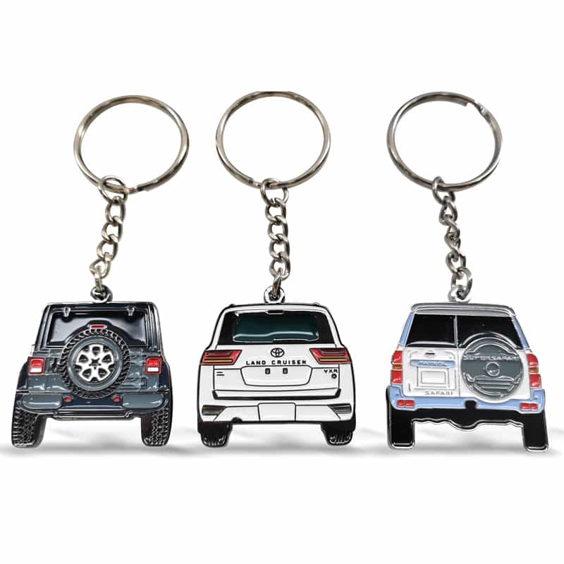 Zinc Alloy Die Cast Enamel Car Model Shape Design Metal Keychains