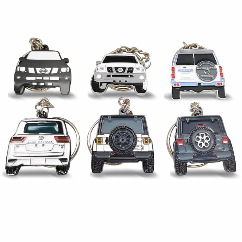 Zinc Alloy Die Cast Enamel Car Model Shape Design Metal Keychains