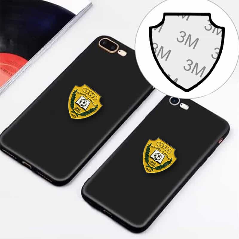 Iron Stamped Enamel Football Club Fan Badge Phone Sticker