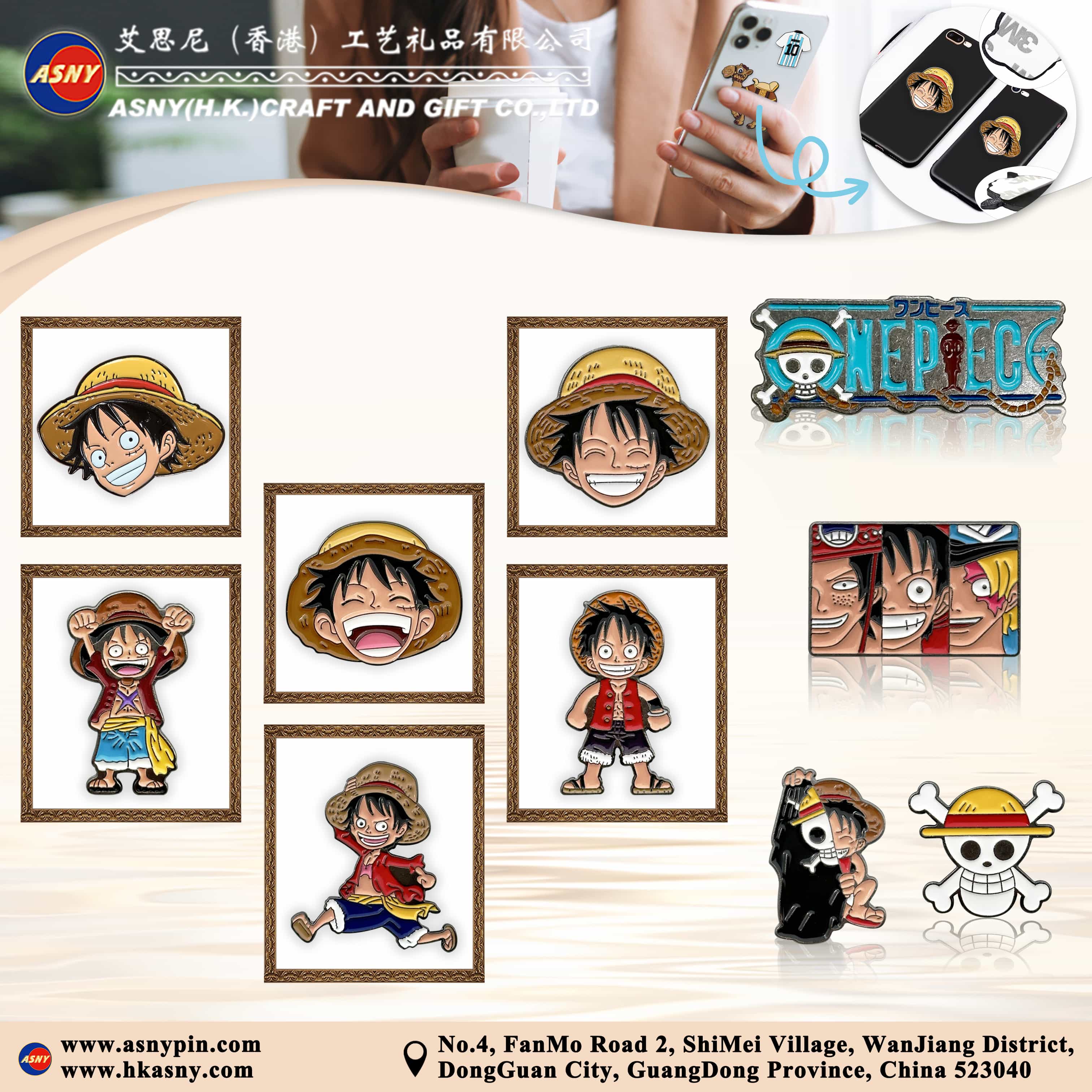 Catalog-Metal-Products-Small-Badges-Mobile-Phone-Stickers-One-Piece-Series-Custom-Maker-Factory-Production-Manufacturer-Bulk