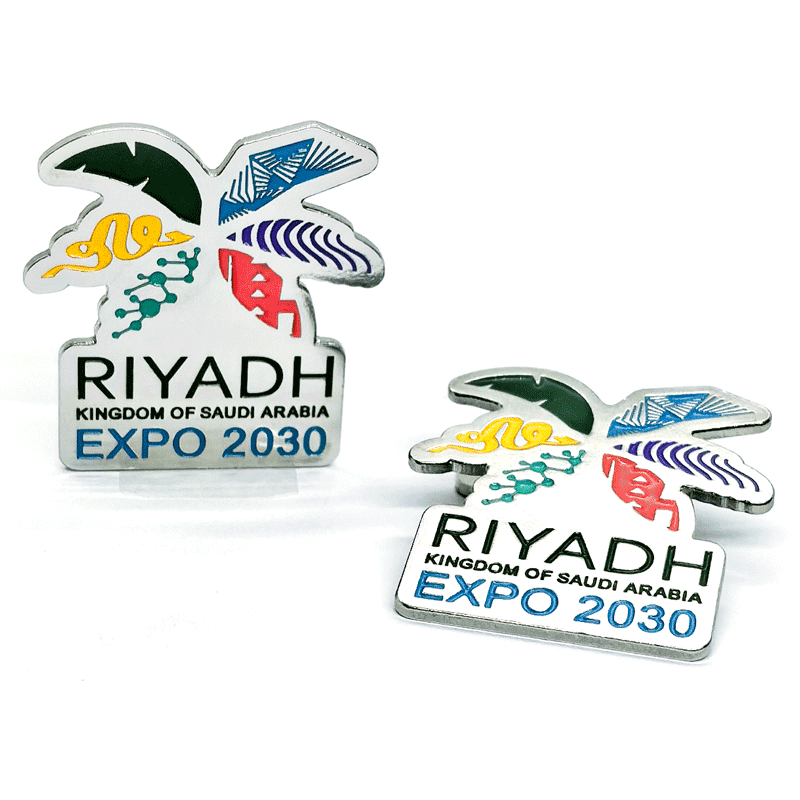 2023 Saudi Arabia Riyadh Expo Official Logo Custom Souvenir Phone Sticker Badge