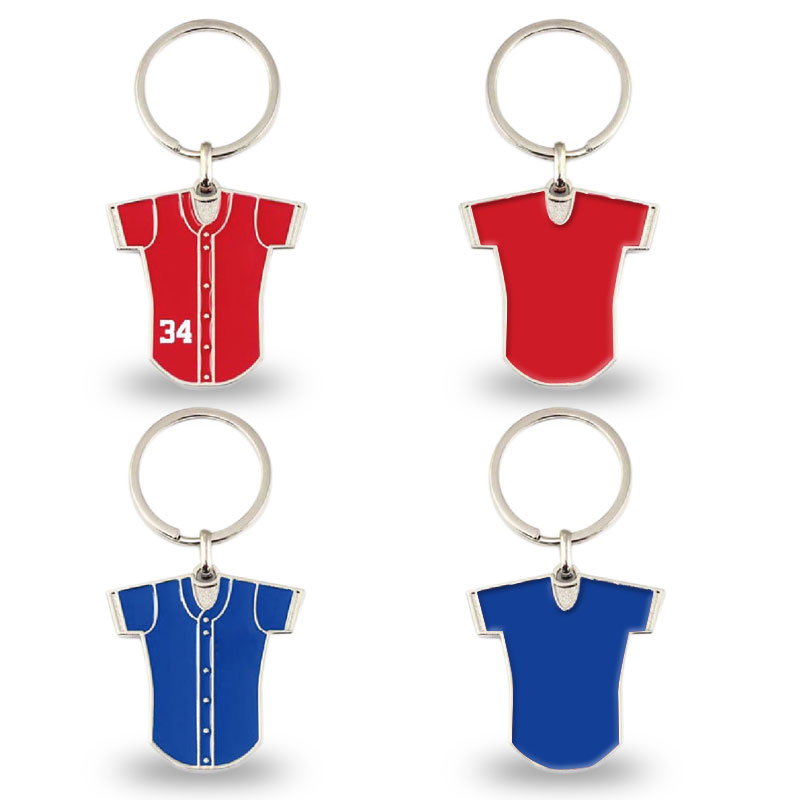 Baseball Fan Collectible: Enamel Number 34 Pitcher Jersey Keychain