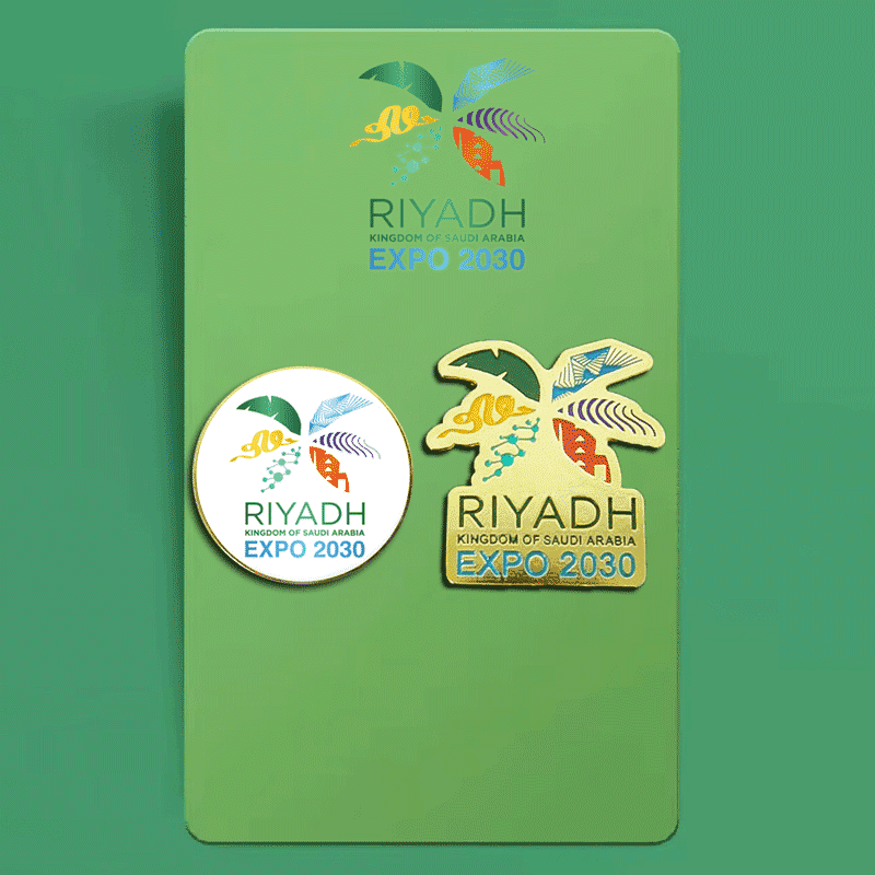 2023 Saudi Arabia Riyadh Expo Official Logo Custom Souvenir Phone Sticker Badge