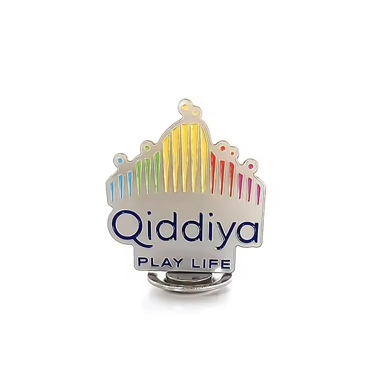 Custom Saudi Arabia Qiddiya Project Metal Badge: Symbol of Future Entertainment