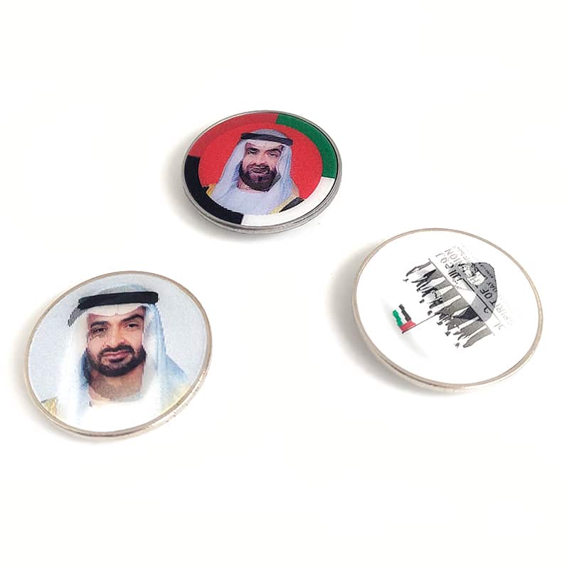 Custom UAE 53rd National Day Commemorative 3D Printed Badge